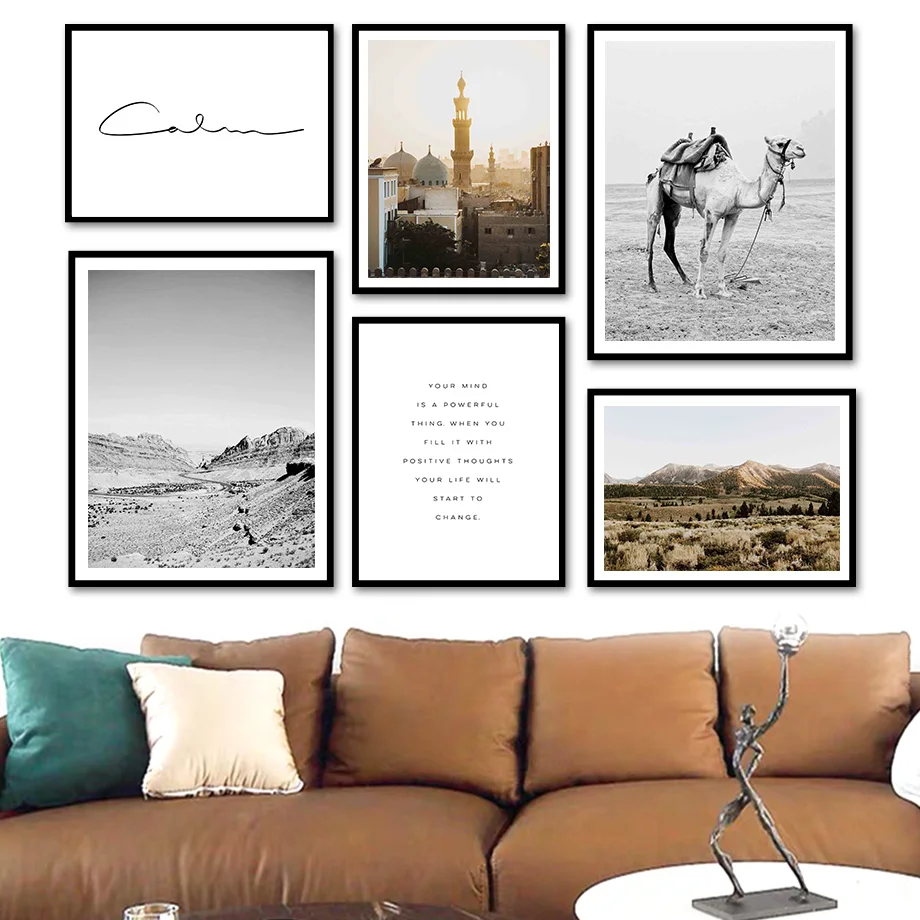 Gobi Desert Camel Mosque Mountain Quote Wall Art Canvas Painting Nordic Posters And Prints Wall Pictures For Living Room Decor
Gobi Desert Camel Mosque Mountain Quote Wall Art Canvas Painting Nordic Posters And Prints Wall Pictures For Living Room Decor