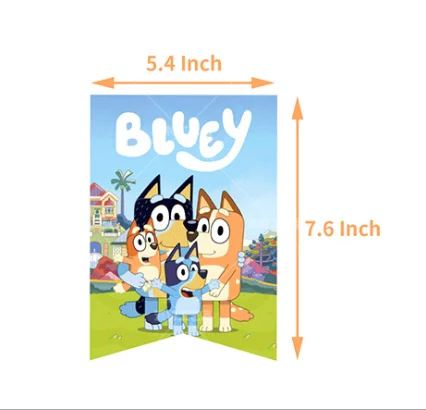 Blueyed Festival Celebrate Family Dog Party Flag Topper Bruy Puppy Theme Bingo Latex Balloons Children's Birthday Decoration
Blueyed Festival Celebrate Family Dog Party Flag Topper Bruy Puppy Theme Bingo Latex Balloons Children's Birthday Decoration