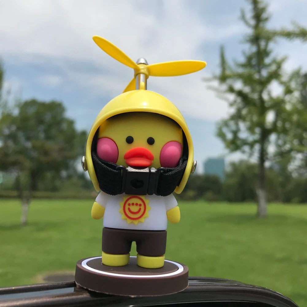 Car Ornament Cute Yellow Duck with Propeller Helmet Car Decoration Dashboard Ornaments Wind-breaking Car Interior Accessories
Car Ornament Cute Yellow Duck with Propeller Helmet Car Decoration Dashboard Ornaments Wind-breaking Car Interior Accessories