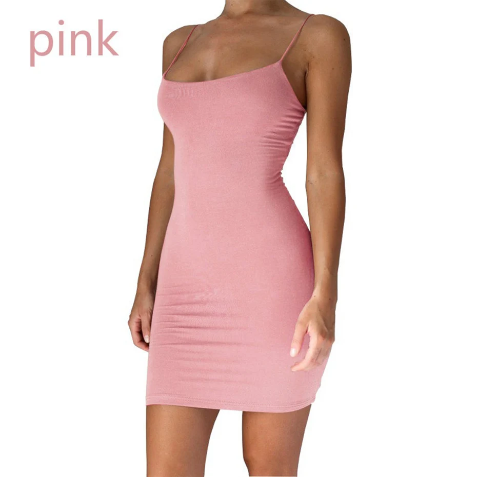 Zogaa Summer Sexy Women Dress Sleeveless Spaghetti Strap Bodycon Dresses Pink Gray Black Knee Length Beach Dress for Women
Zogaa Summer Sexy Women Dress Sleeveless Spaghetti Strap Bodycon Dresses Pink Gray Black Knee Length Beach Dress for Women