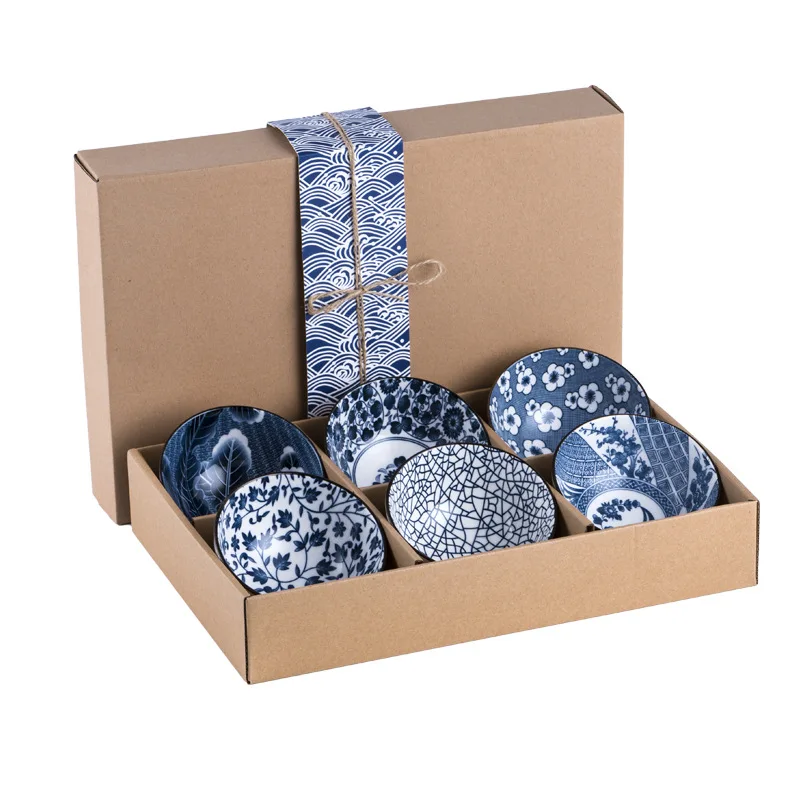 japanese rice bowl Creative Ceramic Gift Box Household Tableware Blue and White Pastoral Style enamel soup small bowl set
japanese rice bowl Creative Ceramic Gift Box Household Tableware Blue and White Pastoral Style enamel soup small bowl set