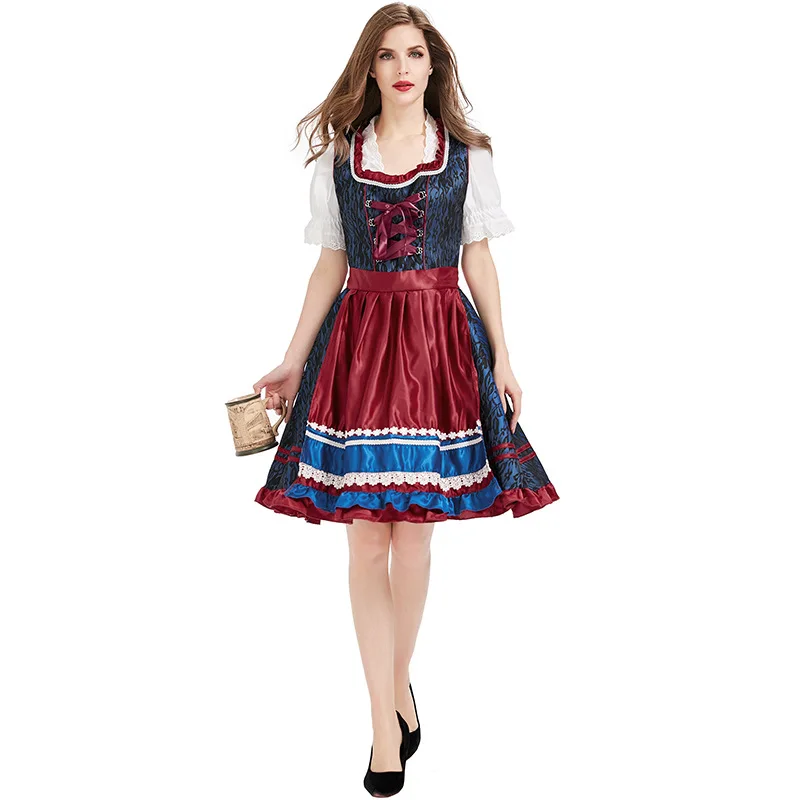 Deluxe Women's Oktoberfest Dirndl Dress Germany Bavaria Beer Costume Wench Beer Maid Halloween Outfit Fancy Dress
Deluxe Women's Oktoberfest Dirndl Dress Germany Bavaria Beer Costume Wench Beer Maid Halloween Outfit Fancy Dress