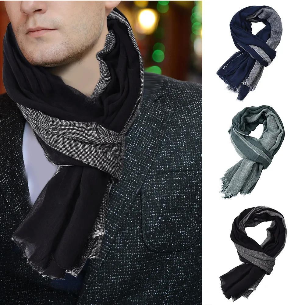 High Quality Cotton Linen Scarves Men Splice Crinkle Long Scarf Autumn Winter Christmas Scarf 80x190cm N66
High Quality Cotton Linen Scarves Men Splice Crinkle Long Scarf Autumn Winter Christmas Scarf 80x190cm N66