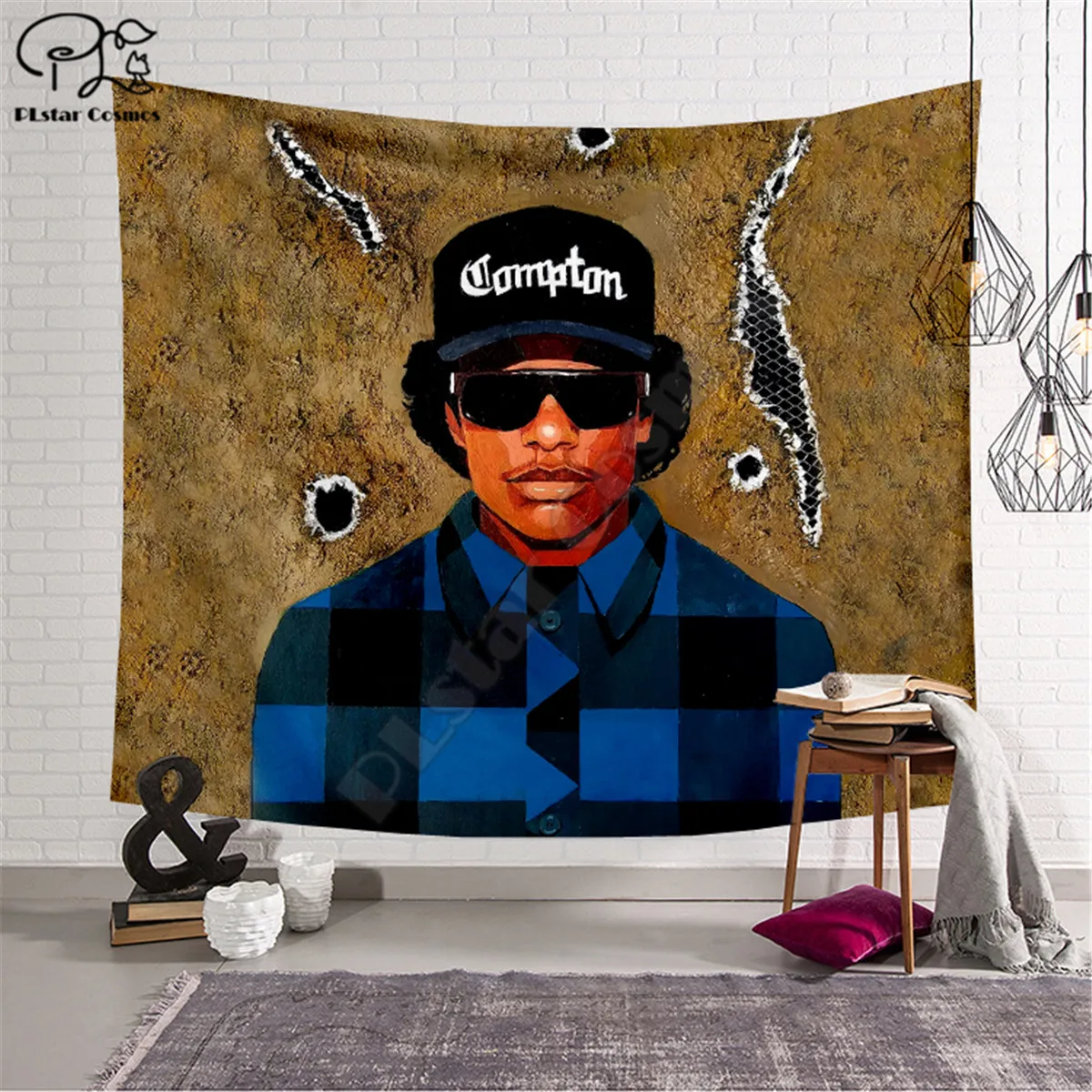

Character Eazy-e pattern Funny cartoon Blanket Tapestry 3D Printed Tapestrying Rectangular Home Decor Wall Hanging style-3