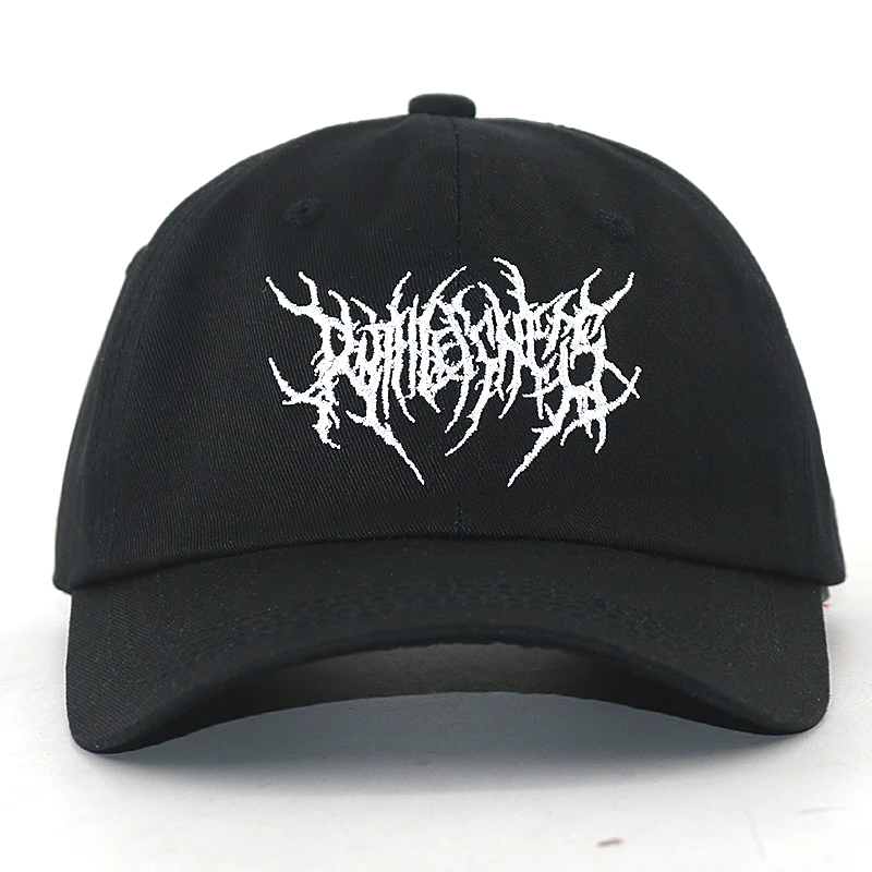 embroidery Gothic Street Punk Frauen baseball cap men 100% cotton adjstable pure black sports caps women hip hop dad hat new
embroidery Gothic Street Punk Frauen baseball cap men 100% cotton adjstable pure black sports caps women hip hop dad hat new