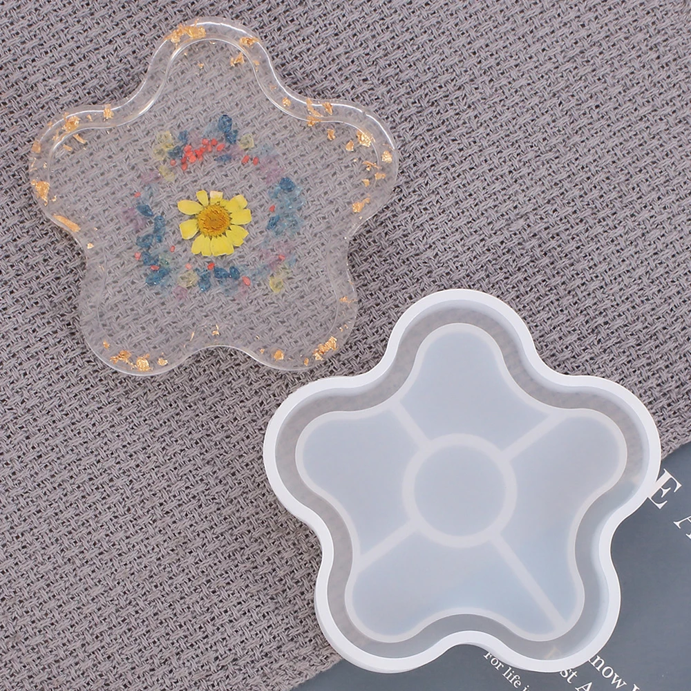 Plum Blossom Coaster Silicone Molds Palm Epoxy Resin Molds Casting Coaster Diy Coasters Jewelry Kitchen Table Cup Mat Molds
Plum Blossom Coaster Silicone Molds Palm Epoxy Resin Molds Casting Coaster Diy Coasters Jewelry Kitchen Table Cup Mat Molds