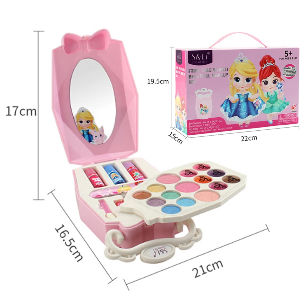 Fairy Tale Beauty Portable Box Washing Real Children's Makeup Set Pretend Toy Make-up Play House Educational Toy
Fairy Tale Beauty Portable Box Washing Real Children's Makeup Set Pretend Toy Make-up Play House Educational Toy