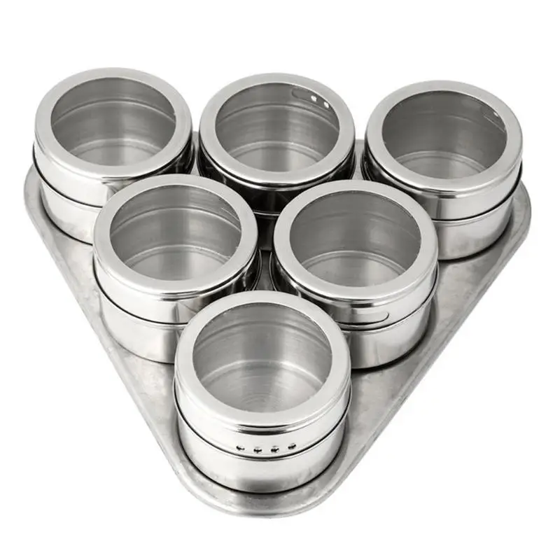 6pcs/set Stainless Steel Seasoning Jar Kitchen Spice Salt Condiment Bottle Kitchen Cooking Seasoning Jar Bottles Set
6pcs/set Stainless Steel Seasoning Jar Kitchen Spice Salt Condiment Bottle Kitchen Cooking Seasoning Jar Bottles Set