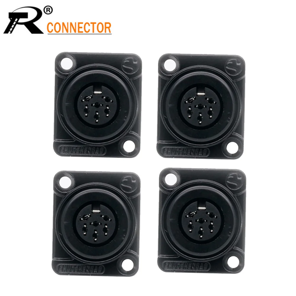 4Pcs/Lot 7Pin DIN Socket Panel Mount D-type DIN Connector Digital Microphone Converter Socket Cable Connector Soldering
4Pcs/Lot 7Pin DIN Socket Panel Mount D-type DIN Connector Digital Microphone Converter Socket Cable Connector Soldering
