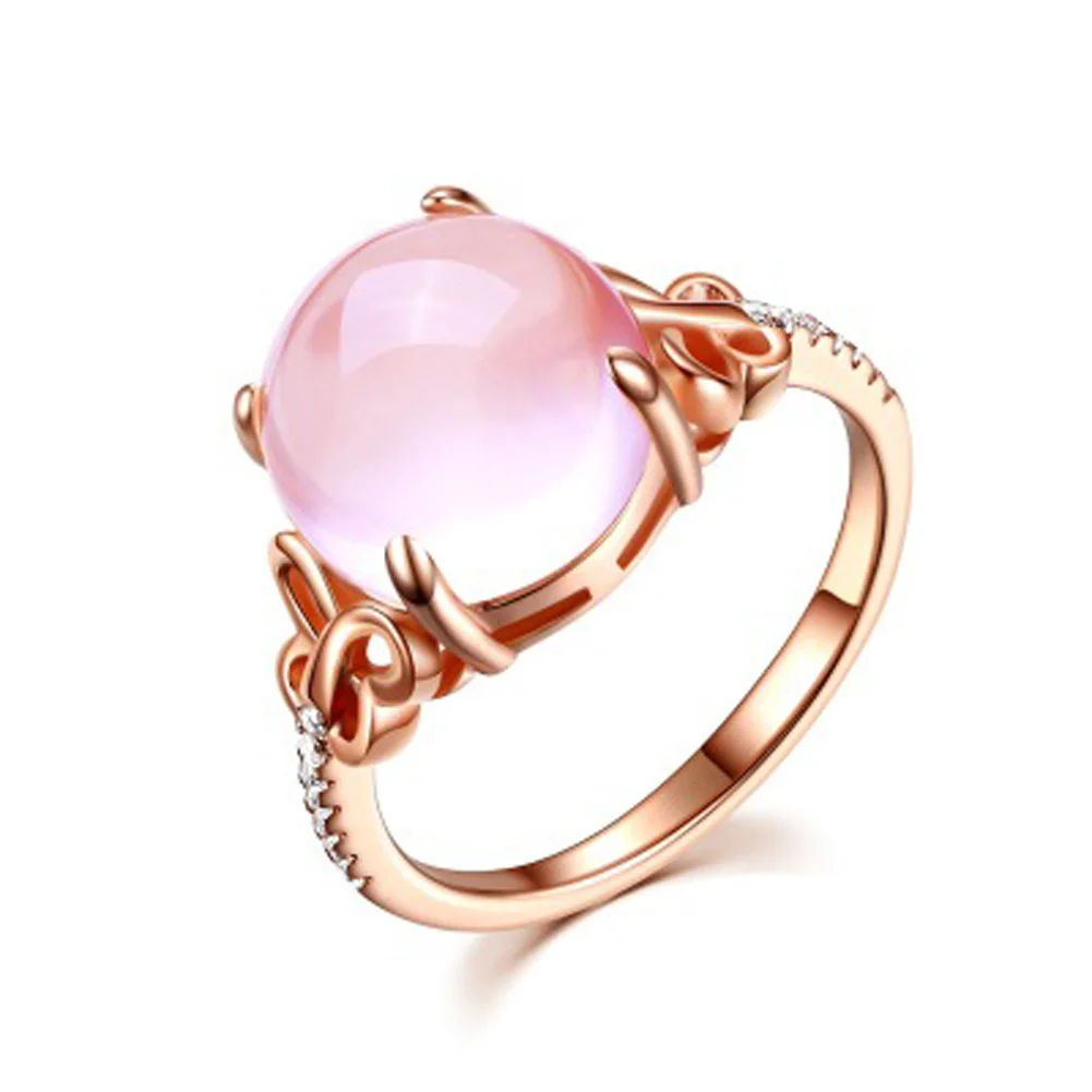 Pink Stone Cubic Zirconia Rose Gold Color Ross Quartz Pink Crystal Opal Ring Butterfly Jewelry For Women Wedding Party Gift
Pink Stone Cubic Zirconia Rose Gold Color Ross Quartz Pink Crystal Opal Ring Butterfly Jewelry For Women Wedding Party Gift