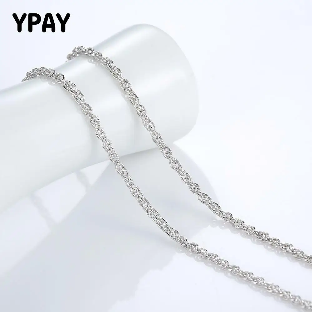 YPAY Genuine 925 Sterling Silver Twisted Chains Necklaces Fit For Pendant Charm Fine Jewelry High Quality Drop Shipping YMN039
YPAY Genuine 925 Sterling Silver Twisted Chains Necklaces Fit For Pendant Charm Fine Jewelry High Quality Drop Shipping YMN039