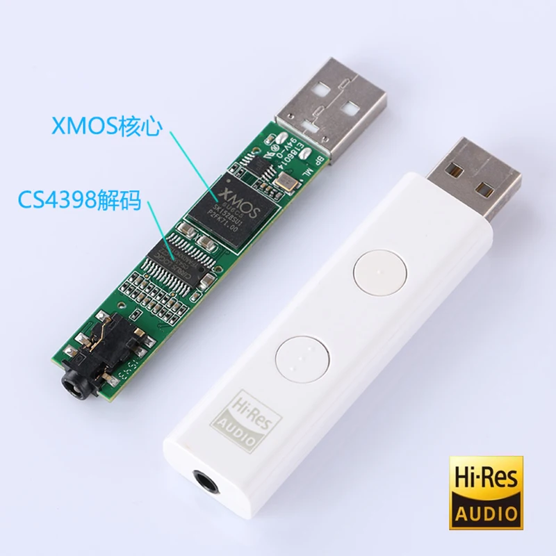 CYBERDRIVE XMOS + CS4398 портативный аудио декодер USB звуковая карта DSD 256 HIFI декодирование