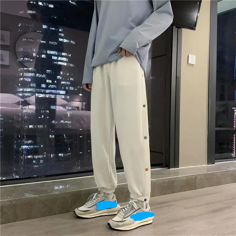 WFF Side breasted sports pants men's and women's street style loose hip hop pants oversized pants tracksuit joggers men Loose
WFF Side breasted sports pants men's and women's street style loose hip hop pants oversized pants tracksuit joggers men Loose