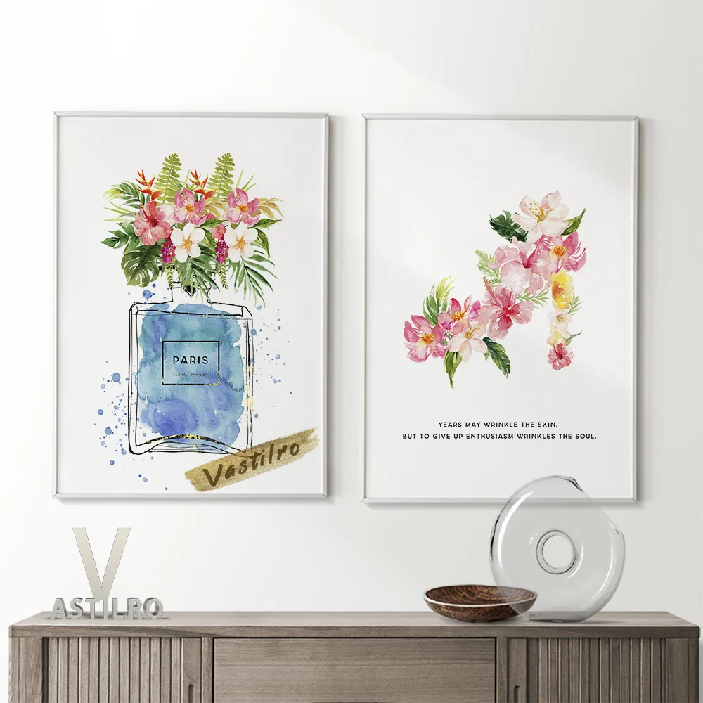 Watercolor Flowers Illustration Art Prints Poster Modern Fashion Floral Perfume Wall Picture Canvas Painting Interior Home Decor
Watercolor Flowers Illustration Art Prints Poster Modern Fashion Floral Perfume Wall Picture Canvas Painting Interior Home Decor