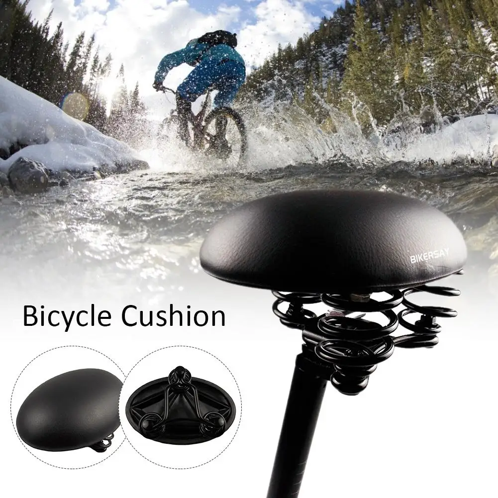 Bicycle Cushion Spring Shockproof Bike Saddle Comfortable Soft Seat Pad For Outdoor Mountain Road Bike Sports Cycling 
Bicycle Cushion Spring Shockproof Bike Saddle Comfortable Soft Seat Pad For Outdoor Mountain Road Bike Sports Cycling
