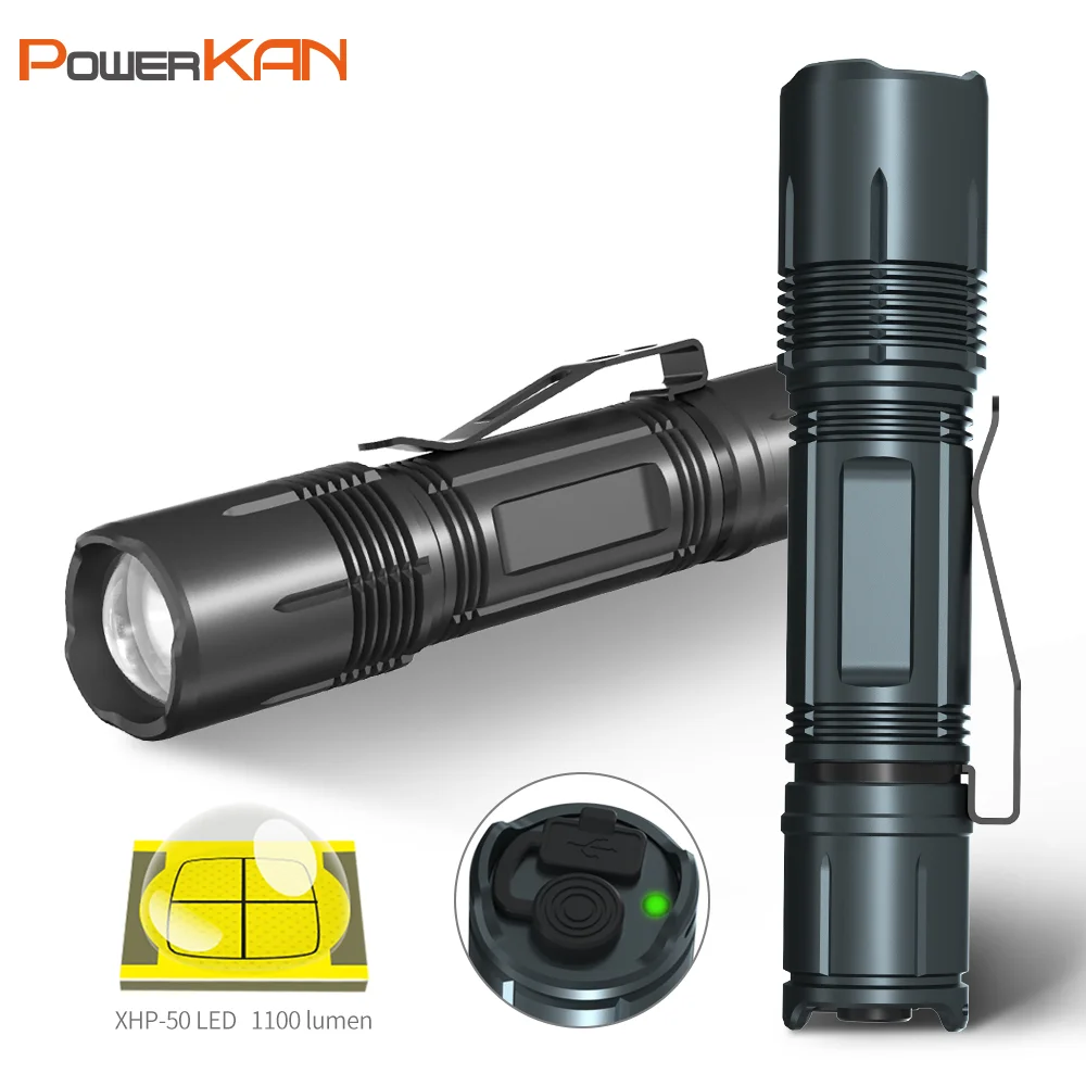 PowerKAN new XHP-50 strong light tactical flashlight 1100 lumens USB charging prompt LED headlight bicycle headlight flashlight
PowerKAN new XHP-50 strong light tactical flashlight 1100 lumens USB charging prompt LED headlight bicycle headlight flashlight