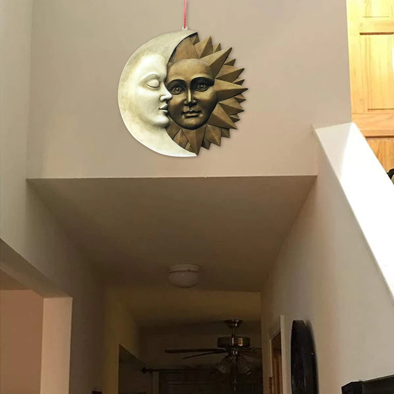 Sun And Moon Wall Sculpture Celestial Icons Of Astronomy Garden Decoration Outdoor Sun Catcher Vintage Home Decor Ornament
Sun And Moon Wall Sculpture Celestial Icons Of Astronomy Garden Decoration Outdoor Sun Catcher Vintage Home Decor Ornament