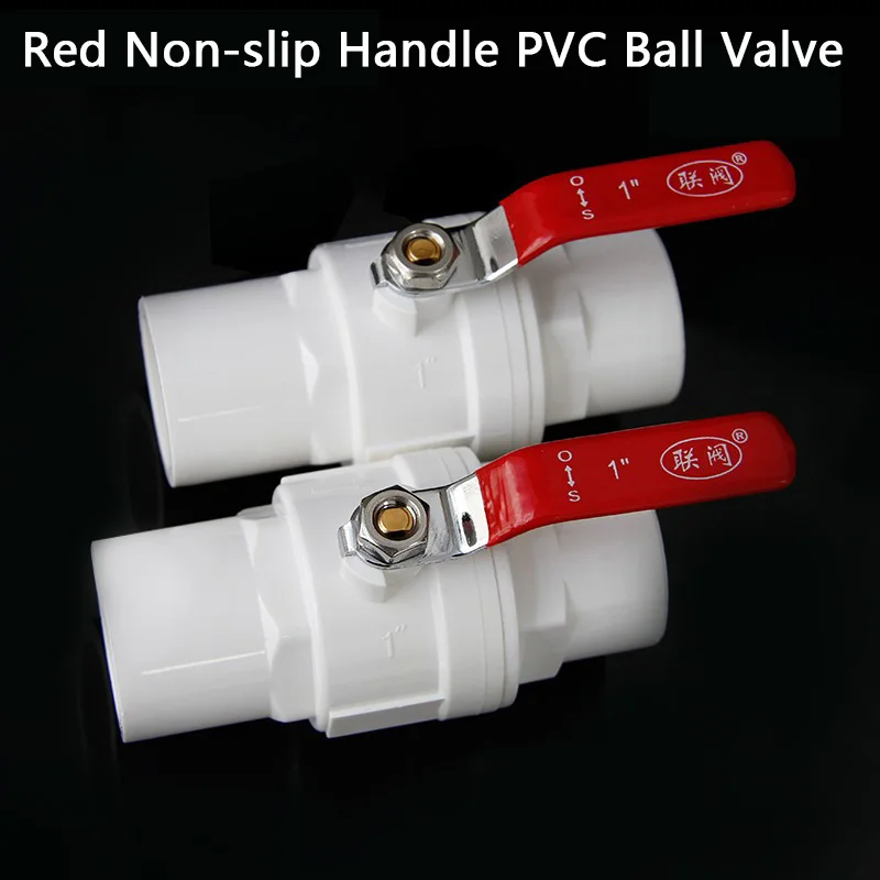 PVC Ball Valve Water Connector for Garden Irrigation Hydroponic System ID20mm 25mm 32mm 40mm 50mm 1 Pcs
PVC Ball Valve Water Connector for Garden Irrigation Hydroponic System ID20mm 25mm 32mm 40mm 50mm 1 Pcs