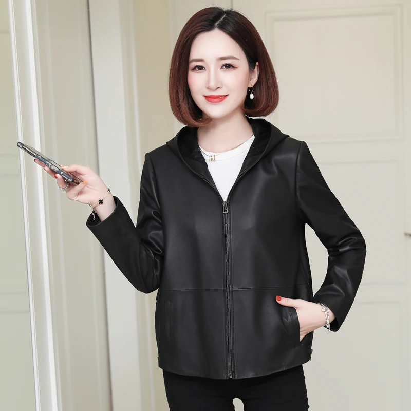 JCHB 2021 and winter autumn New genuine leather coat women's short large size cocoon casual sheep skin down jacket leather
JCHB 2021 and winter autumn New genuine leather coat women's short large size cocoon casual sheep skin down jacket leather