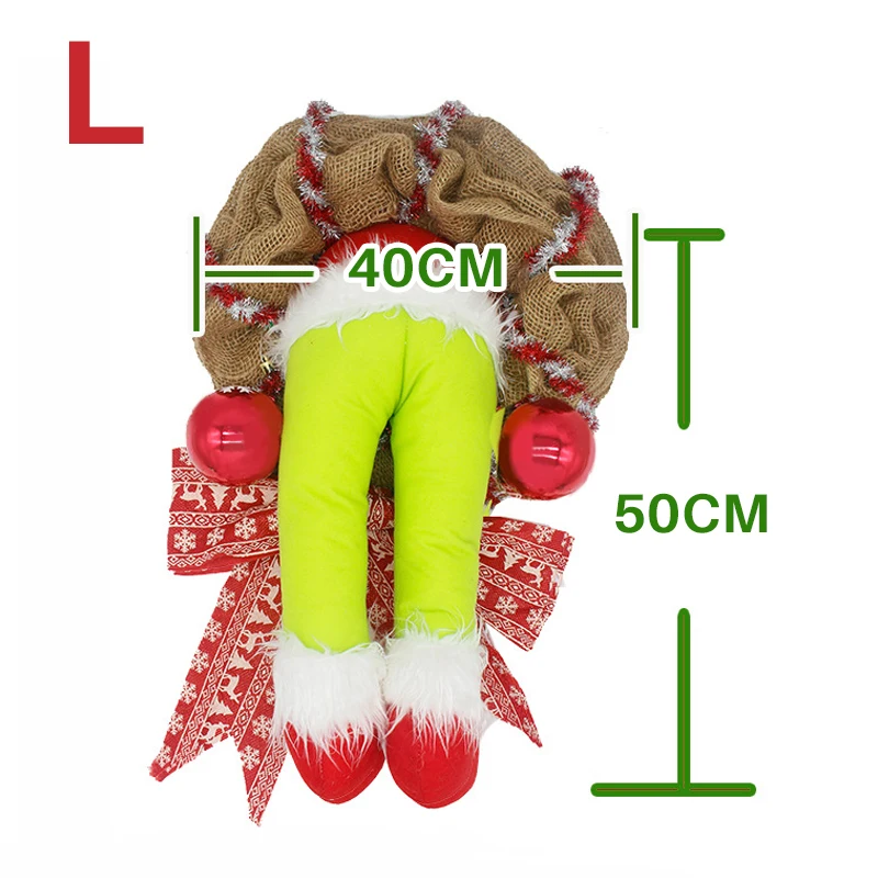 Christmas Thief Stole Wreath Xmas Burlap Wreath Christmas Decorations Exquisite Santa Claus Wreath for Living Room Wall Window
Christmas Thief Stole Wreath Xmas Burlap Wreath Christmas Decorations Exquisite Santa Claus Wreath for Living Room Wall Window