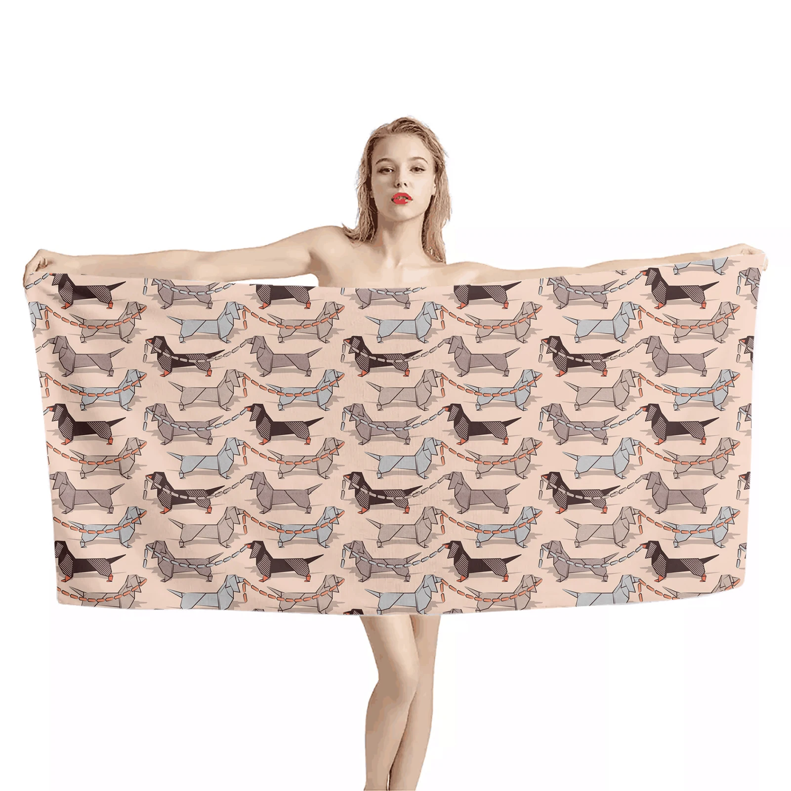 PHAYON Bath Towel Bathroom Microfiber Beach Towel Adult Origami Dachshunds Sausage Dog Shower Towel Quick Dry Swimming Towels
PHAYON Bath Towel Bathroom Microfiber Beach Towel Adult Origami Dachshunds Sausage Dog Shower Towel Quick Dry Swimming Towels