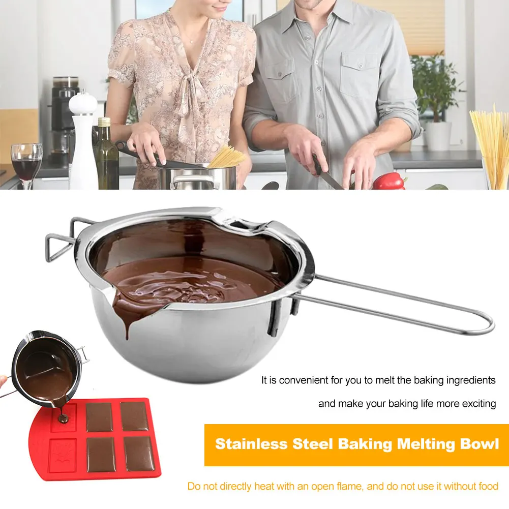 Multifunctional Stainless Steel Chocolate Butter Melting Pot Household Kitchen Milk Bowl Double Pot Simple Clean Cookware
Multifunctional Stainless Steel Chocolate Butter Melting Pot Household Kitchen Milk Bowl Double Pot Simple Clean Cookware