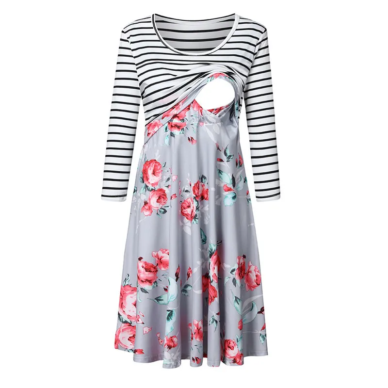 Pregnant Maternity Dresses Summer Maternity Clothes Pregnant woman lactating T-shirt cat print nine-sleeve round-neck dress
Pregnant Maternity Dresses Summer Maternity Clothes Pregnant woman lactating T-shirt cat print nine-sleeve round-neck dress