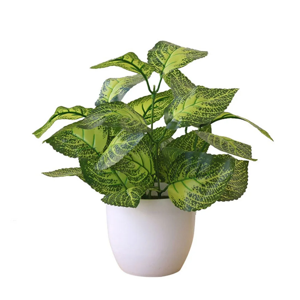 Artificial Flower Foliage Plant Potted Bonsai Office Decor Green Big Leaves Simulation Wedding Partition Decoration
Artificial Flower Foliage Plant Potted Bonsai Office Decor Green Big Leaves Simulation Wedding Partition Decoration