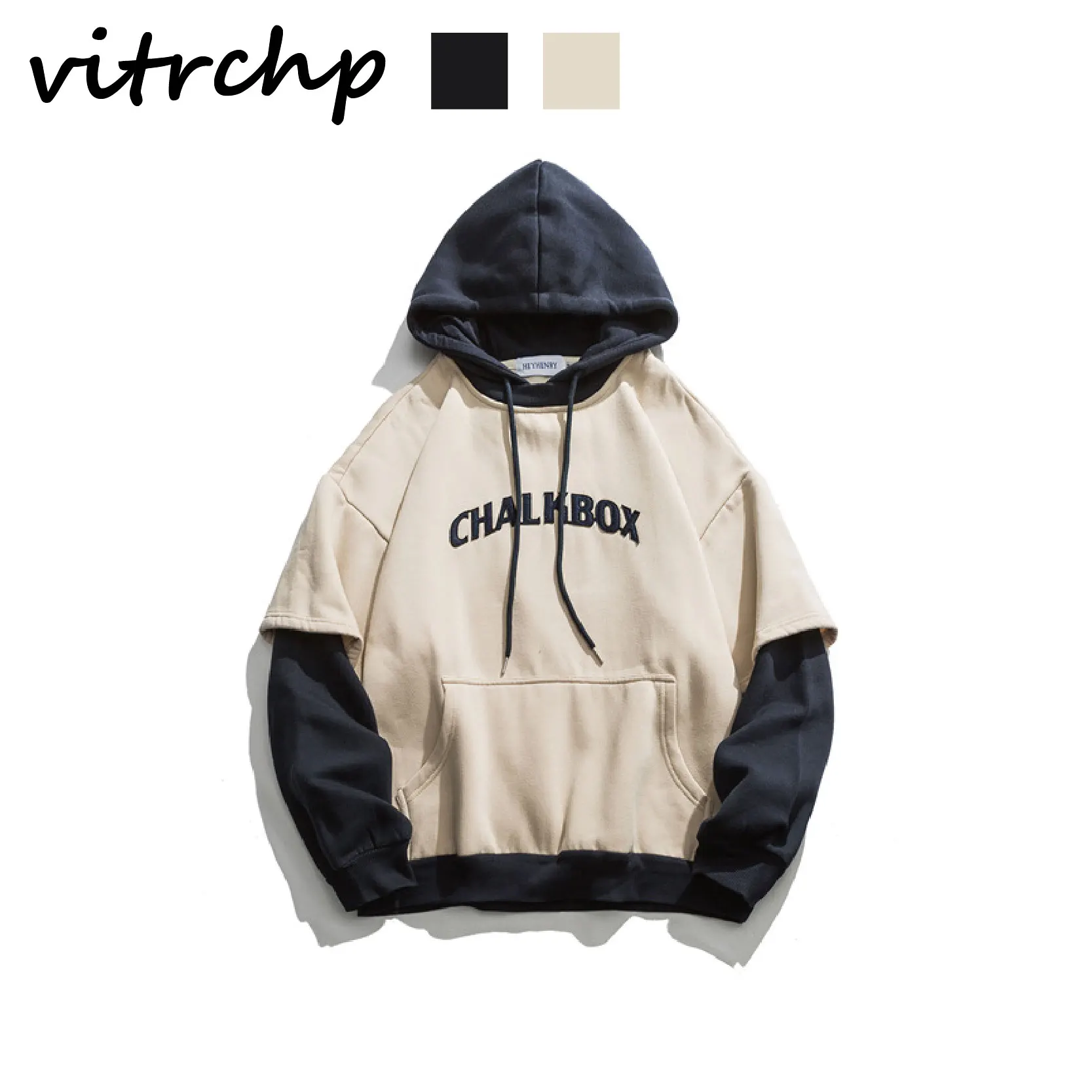 2021 VITRCHP Men Harajuku Hooded For Couples Casual Streetwear Plus Velvet Thickening Long Sleeve Vintage Fashion
2021 VITRCHP Men Harajuku Hooded For Couples Casual Streetwear Plus Velvet Thickening Long Sleeve Vintage Fashion
