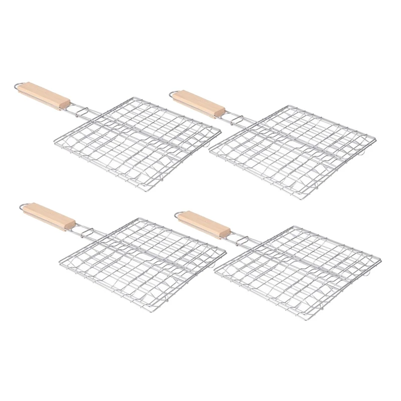 BBQ Net Basket Grilling Baskets for Fish Folding Vegetable Barbecue Wire Grid Rack BBQ Accessories with Wooden Handle
BBQ Net Basket Grilling Baskets for Fish Folding Vegetable Barbecue Wire Grid Rack BBQ Accessories with Wooden Handle