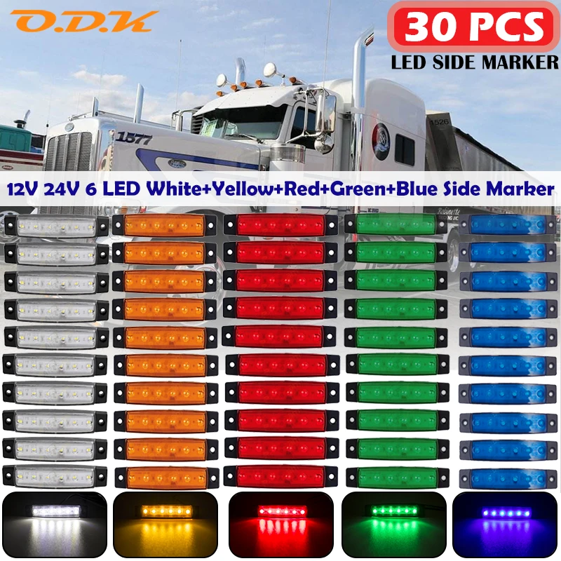 30 шт 6 SMD СВЕТОДИОДНЫЙ, боковой, габаритный фонарь индикатор сигнала поворота Задний Предупреждение задние стоп-сигнала авто шины грузовой а...
30 шт 6 SMD СВЕТОДИОДНЫЙ, боковой, габаритный фонарь индикатор сигнала поворота Задний Предупреждение задние стоп-сигнала авто шины грузовой а...