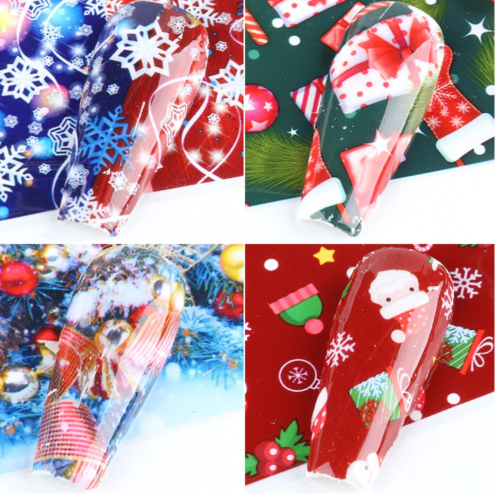 Nail Polish Stickers Christmas Creative Pattern Transfer Fingernails Decals for Nail Art Manicure Decoration
Nail Polish Stickers Christmas Creative Pattern Transfer Fingernails Decals for Nail Art Manicure Decoration