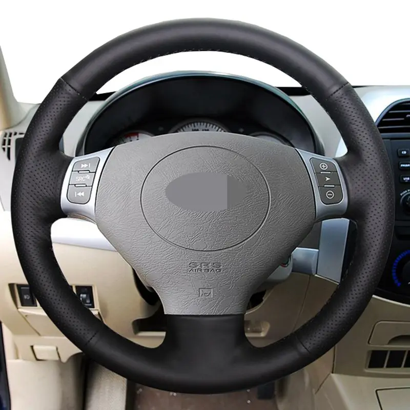 Black Genuine Leather Hand-stitched Car Steering Wheel Cover For Chery Tiggo 2007 - 2009
Black Genuine Leather Hand-stitched Car Steering Wheel Cover For Chery Tiggo 2007 - 2009