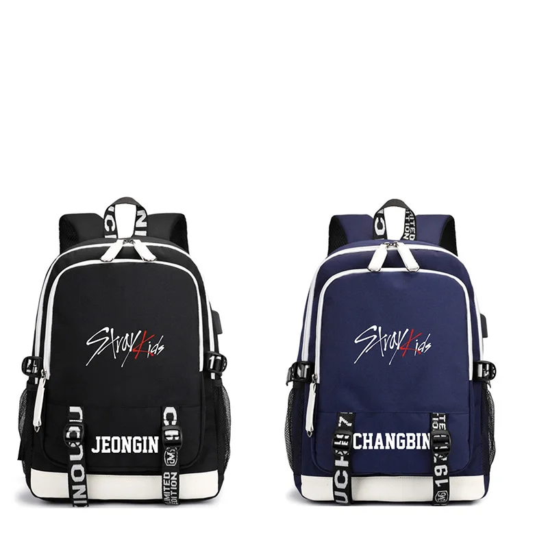 KPOP USB Stray Kids Backpack Black Blue School Bag JISUNG WOOJIN SEUNGMIN MINHO JEONGIN FELIX CHANGBIN HYUNJIN LJJ626
KPOP USB Stray Kids Backpack Black Blue School Bag JISUNG WOOJIN SEUNGMIN MINHO JEONGIN FELIX CHANGBIN HYUNJIN LJJ626