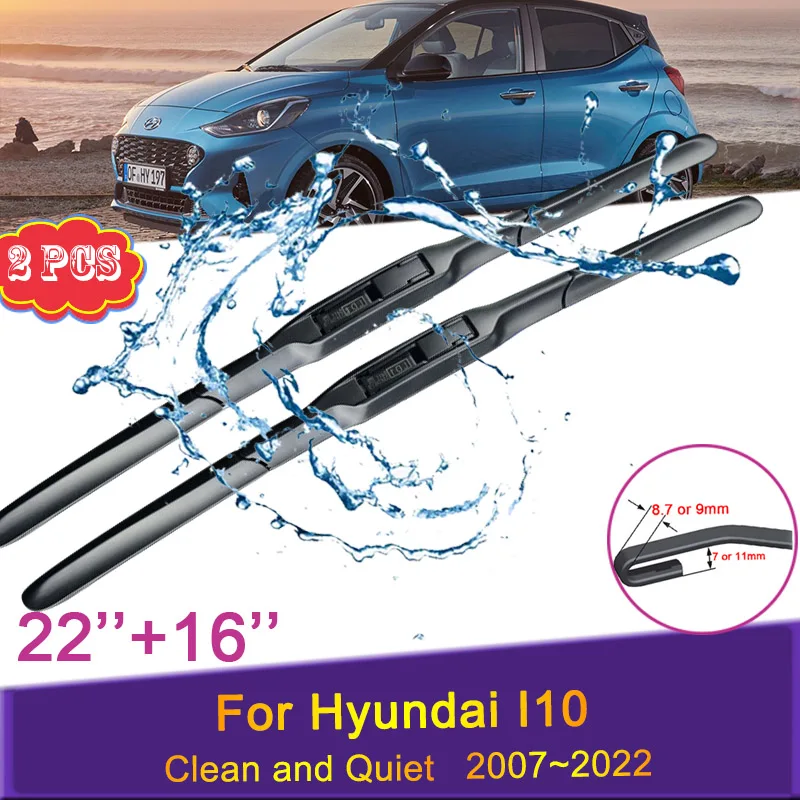 Car Wiper Blades for Hyundai I10 2007~2022 2008 2009 2010 Front Windshield Frameless Durable Rubber Snow Shaving Accessories
Car Wiper Blades for Hyundai I10 2007~2022 2008 2009 2010 Front Windshield Frameless Durable Rubber Snow Shaving Accessories