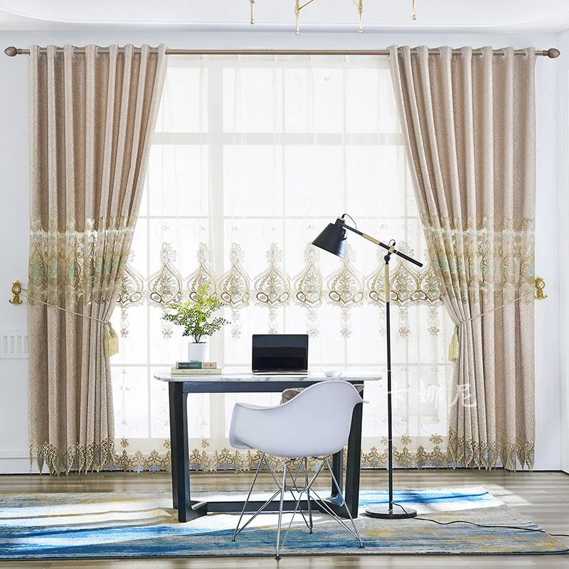 European-style High-end Chenille Embroidered Curtains for Living Room and Bedroom Customized Finished Window Screens
European-style High-end Chenille Embroidered Curtains for Living Room and Bedroom Customized Finished Window Screens