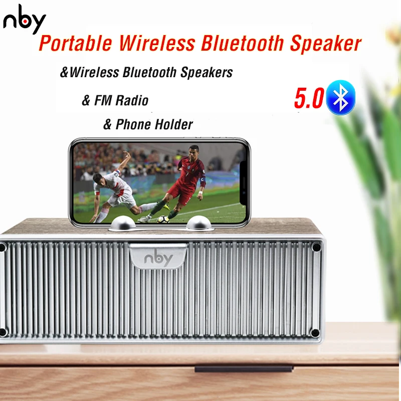 NBY 8820 портативный Bluetooth динамик fm-радио открытый беспроводной s сабвуфер 3D стерео