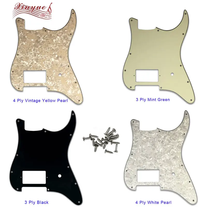 Xinyue Guitar Parts - For FD US 11 Mounting Screw Hole Standard St H PAF Guitar Pickguard With Brige Humbucker Multiple Colors
Xinyue Guitar Parts - For FD US 11 Mounting Screw Hole Standard St H PAF Guitar Pickguard With Brige Humbucker Multiple Colors