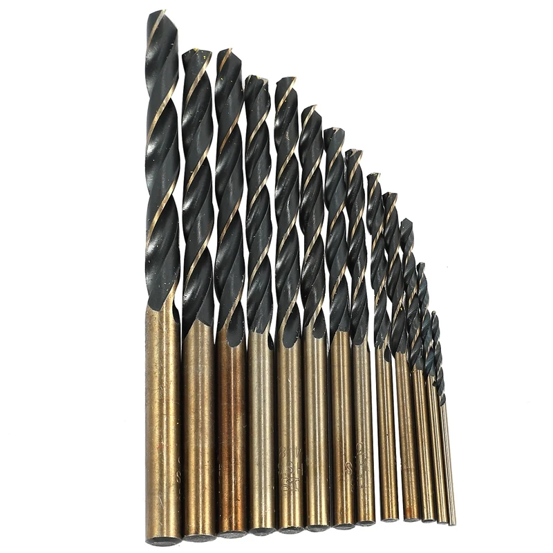 13 Industrial Grade Drill Bit Sets 1.5-6.5mm Metal Drill Bits Suitable for Steel Stainless Steel Metal and Cast Iron
13 Industrial Grade Drill Bit Sets 1.5-6.5mm Metal Drill Bits Suitable for Steel Stainless Steel Metal and Cast Iron