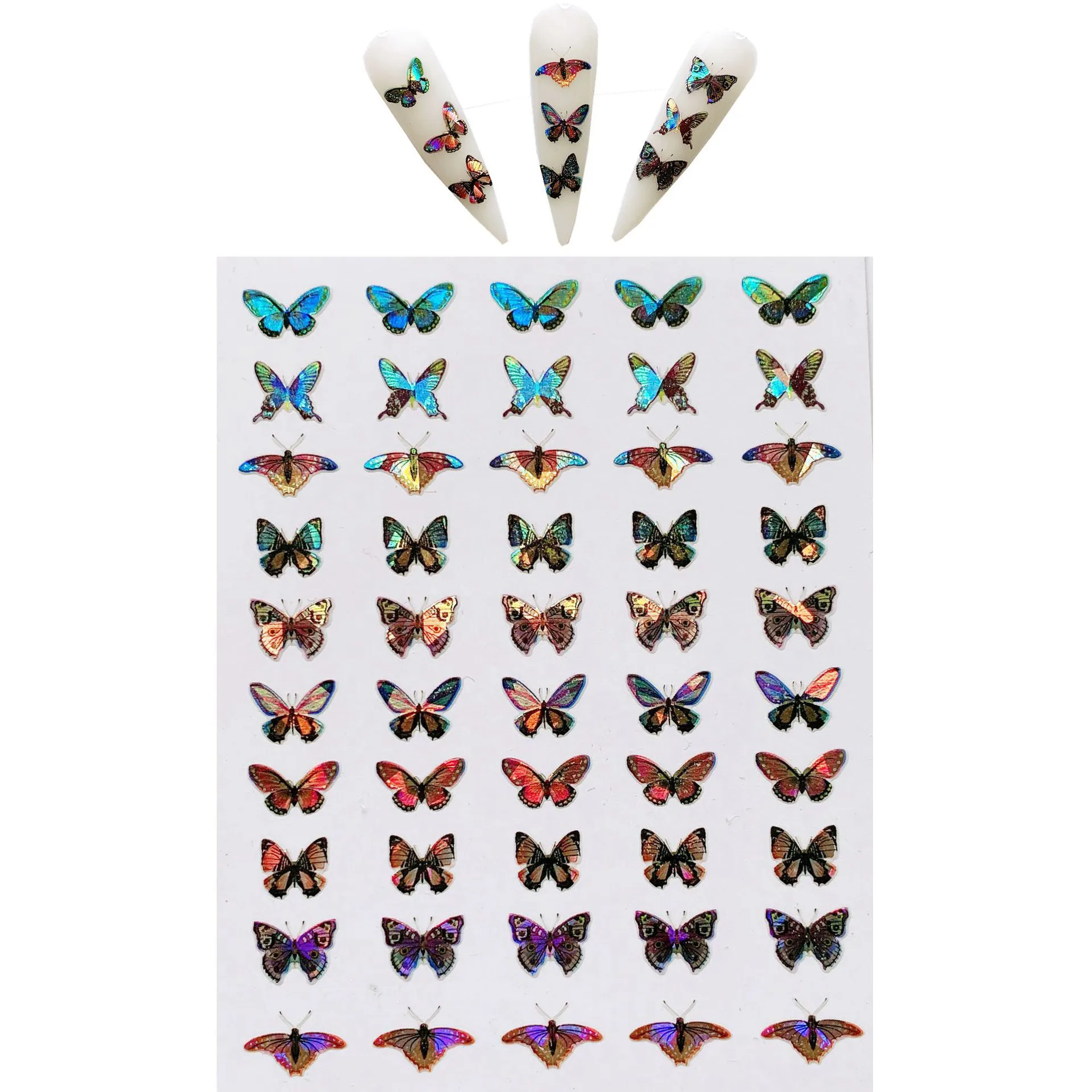 1PCS 3D Butterfly Nail Art Stickers Watermark DIY Colorful Tips Manicure Tool Nail Transfer Decals Foils Wraps Nail Decorations
1PCS 3D Butterfly Nail Art Stickers Watermark DIY Colorful Tips Manicure Tool Nail Transfer Decals Foils Wraps Nail Decorations