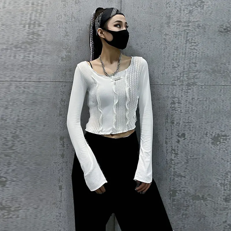 XITAO Patchwork Pleated Short T Shirt Women Clothes 2021 Spring New Fashion Pullover Long Sleeve Casual Match All Tee Top ZY6244
XITAO Patchwork Pleated Short T Shirt Women Clothes 2021 Spring New Fashion Pullover Long Sleeve Casual Match All Tee Top ZY6244