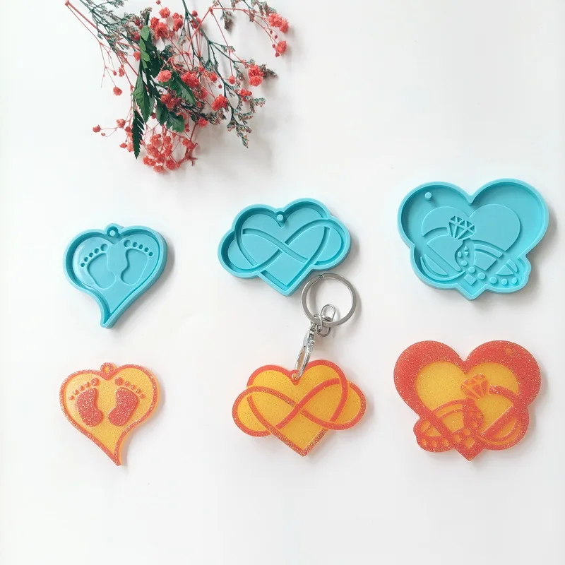 3Pcs/Set DIY Love Heart Keychains Epoxy Resin Mold Necklace Pendant Silicone Mould Jewelry Making Handmade Crafts
3Pcs/Set DIY Love Heart Keychains Epoxy Resin Mold Necklace Pendant Silicone Mould Jewelry Making Handmade Crafts