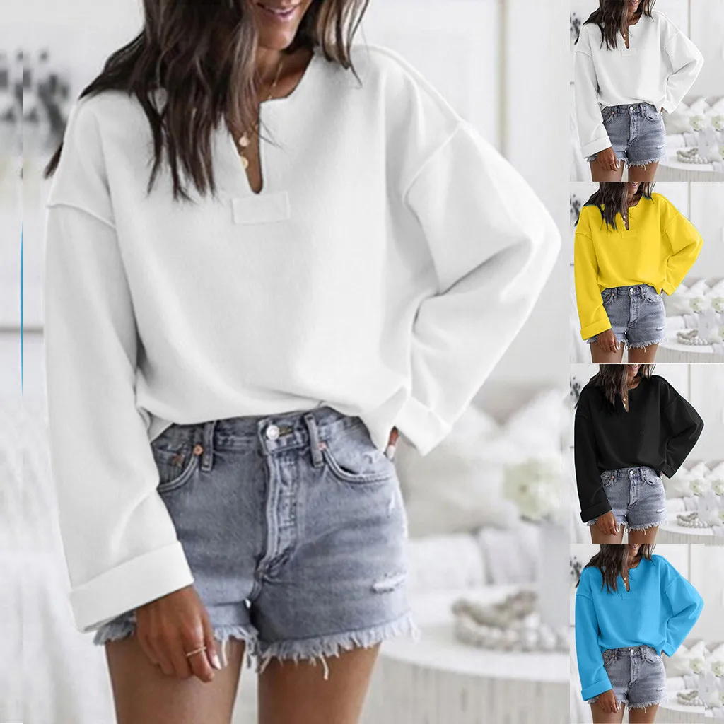 Vogue Women's Fashion Loose Casual Pullover Long Sleeve Top Casual Variety Of Styles Winter Autumn Nice Pop Vogue
Vogue Women's Fashion Loose Casual Pullover Long Sleeve Top Casual Variety Of Styles Winter Autumn Nice Pop Vogue