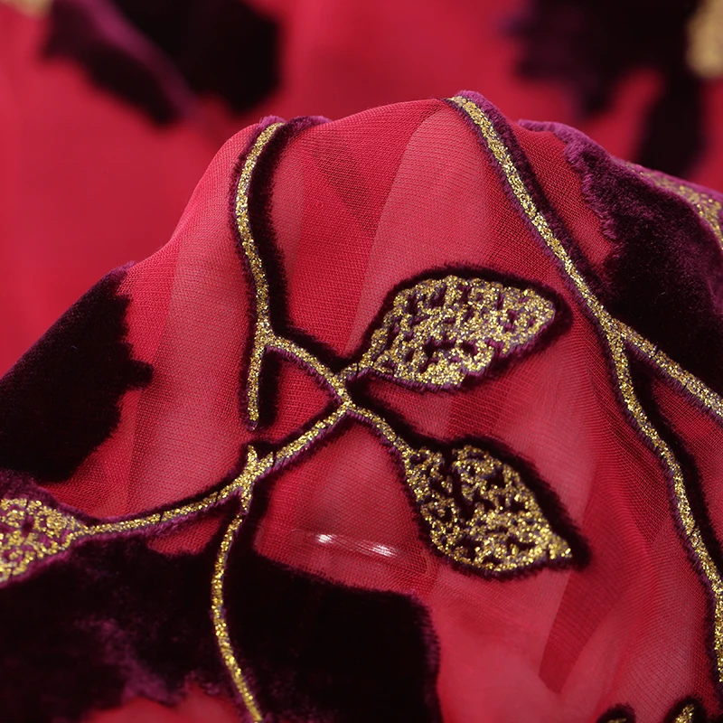 Платье-Ципао из натурального шелка с бархатной подкладкой | Дом и сад