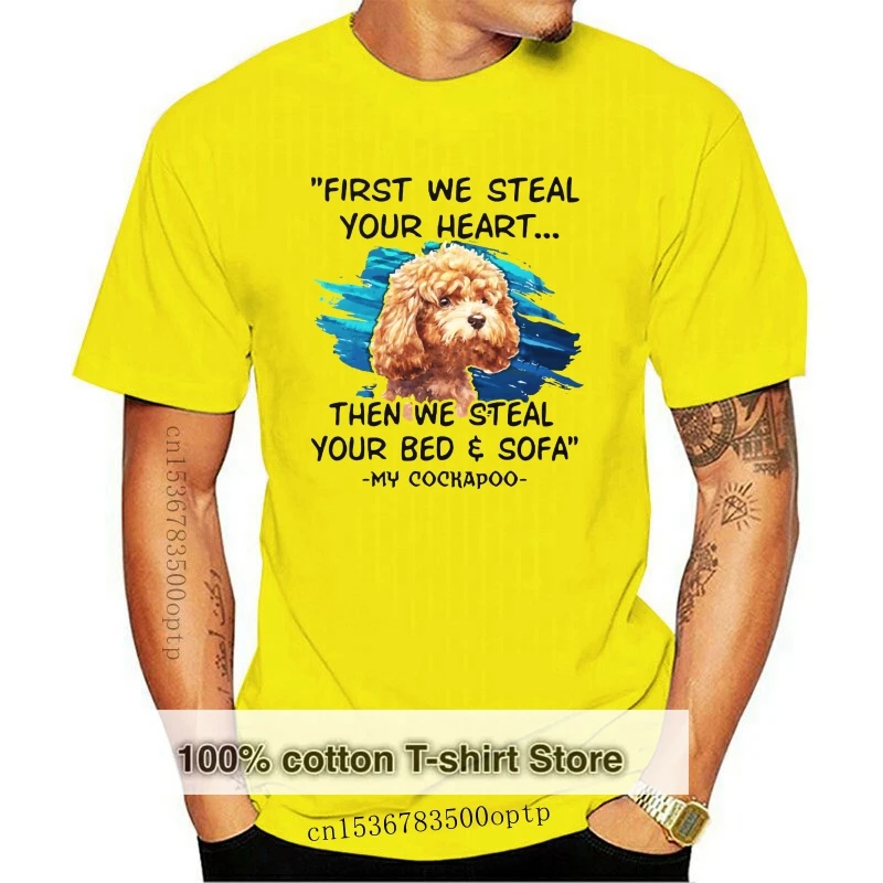 Men T Shirt Funny Cockapoo Lover Gift First Steal Women T-Shirt 
Men T Shirt Funny Cockapoo Lover Gift First Steal Women T-Shirt