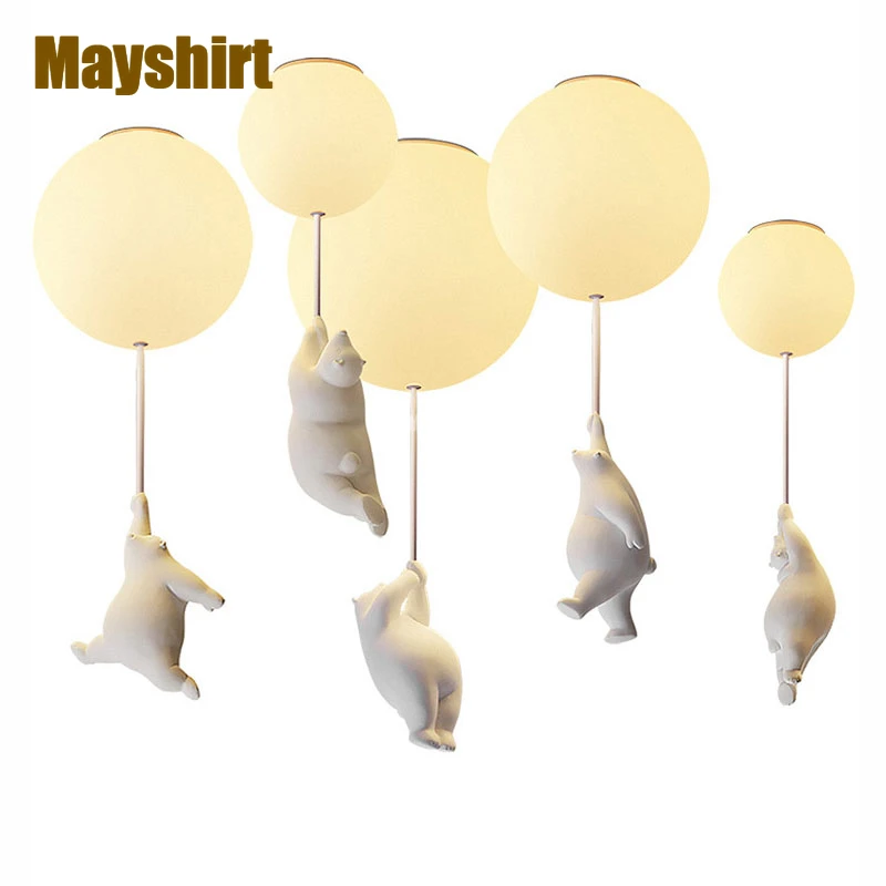 Nordic Cartoon Bear Glass Ceiling Light Modern Living Room Bedroom Art Deco Dining Room Light Fixtures Warm Children's Room Lamp
Nordic Cartoon Bear Glass Ceiling Light Modern Living Room Bedroom Art Deco Dining Room Light Fixtures Warm Children's Room Lamp