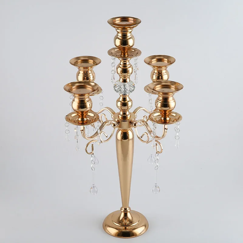 New Arrival Silver Gold Bronze Color 5 Arms Candelabra Taper Candle Holders Chandeliers Wedding Centerpieces 
New Arrival Silver Gold Bronze Color 5 Arms Candelabra Taper Candle Holders Chandeliers Wedding Centerpieces