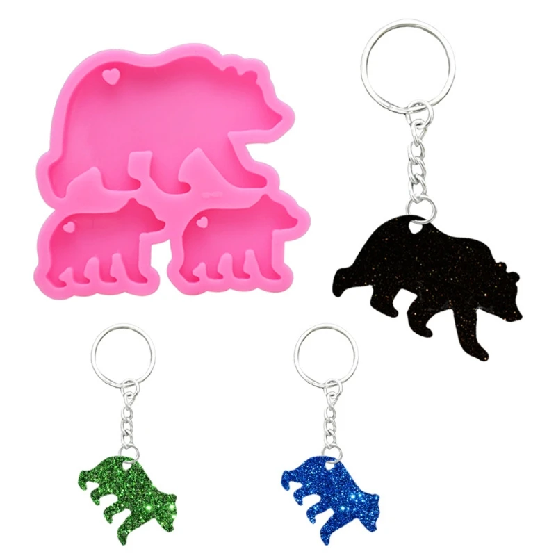 Walking Polar Bear Baby Mom Set Keychain Silicone Mold with Hole Bear Family Pendant DIY Epoxy Resin Casting Molds Kit
Walking Polar Bear Baby Mom Set Keychain Silicone Mold with Hole Bear Family Pendant DIY Epoxy Resin Casting Molds Kit