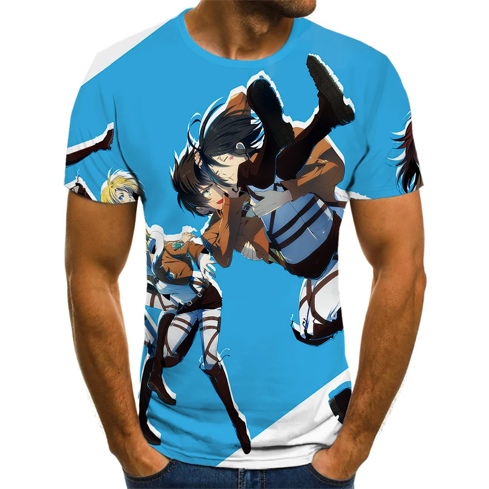 2021 New Cartoon Harajuku T-Shirt Men's Fashion Casual 3D Print Attack On Titan Animation Children's Oversized Short Sleeve Top
2021 New Cartoon Harajuku T-Shirt Men's Fashion Casual 3D Print Attack On Titan Animation Children's Oversized Short Sleeve Top