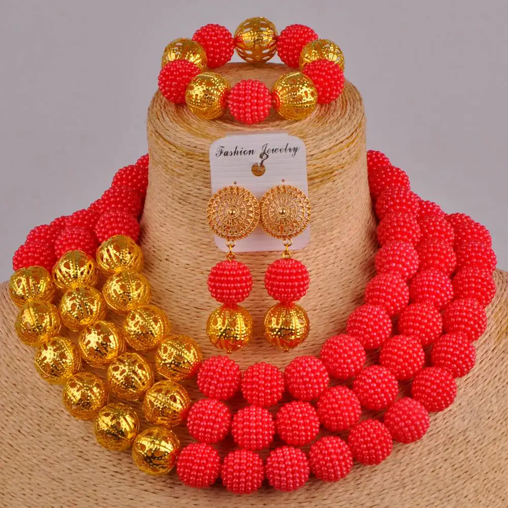 red costume necklace nigerian beads jewelry set simulated pearl beads african wedding set bridal jewelry sets FZZ93
red costume necklace nigerian beads jewelry set simulated pearl beads african wedding set bridal jewelry sets FZZ93